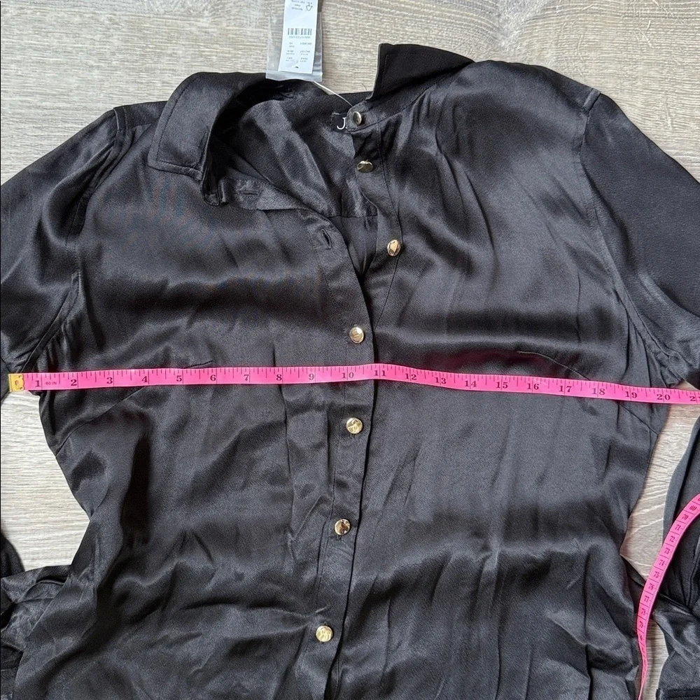 NEW J.Crew Drapey shirtdress in luster crepe 10